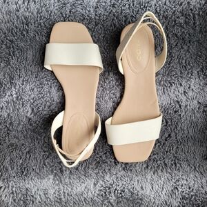 Aldo Cream Strappy Sandals